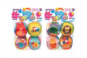 4 PALLE BABY SOFT CON SONAGLINO 10cm - 10658