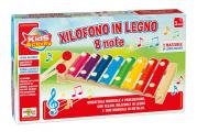 XILOFONO IN LEGNO 8 NOTE E 2 MAZZUOLE - 11162
