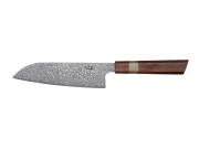 Xin XINCRAFT SANTOKU KNIFE CM.17,5 DAMASCUS ACID ETCHED XC123