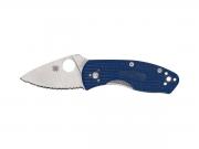 Spyderco AMBITIOUS FRN BLUE S35VN SERRATED C148SBL