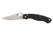 Spyderco MILITARY 2 G-10 BLACK COMBO C36GPS2