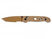 Crkt M16-X CROSSBAR LOCK DESERT TAN M16-14XD VEFF SERRATIONS