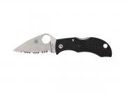 Spyderco MANBUG FRN BLACK LEAF SERRATED MBKLFS