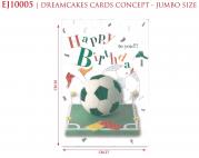 EJ10005 - BUON COMPLEANNO PALLONE JUMBO SIZE 39x27 (1PZ)