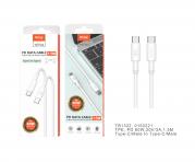 MOVTEK CAVO DATI TYPE-C to TYPE-C BIANCO 1,5m 60W - TB1322