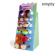 Espositore Vuoto in Cartone per 6 Occhiali da Sole Martinelia