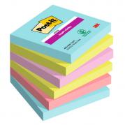 Cf. 6pz 90foglietti Post-it  Super Sticky 76x76mm 654-6SS-COS Cosmic