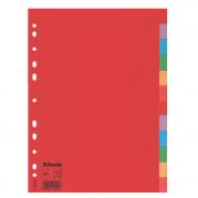 SEPARATORE 12 TASTI COLORATI CARTONCINO A4