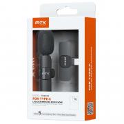 MOVTEK MINI MICROFONO LAVALIER WIRELESS NERO CON CONNETTORE TYPE C - TR9206