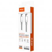 MOVTEK CAVO DATI TYPE-C to TYPE-C BIANCO 1,5 m DA100W RICARICA RAPIDA E CHIP E-MARKET IC - TB1515