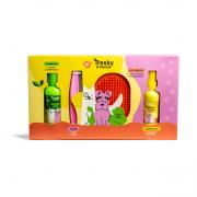 Tresky & Friends Gift Set 4 Pezzi per Cani - Shampoo 120 ml, Profumo 70 ml, Pettine e Spazzola da Bagno