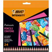 Astuccio 24 matite Intensity Wood Premium colori assortiti BIC