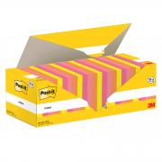Cf. 24pz blocco 90fg. Post-it  Super Sticky 76x76mm 654-COL-VP24 colori ass.