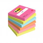 Cf. 6pz blocco 100fg. Post-it  Notes 76x76mm 654-POP Popmistic