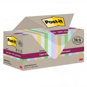 Cf 14+4pz blocco 70fg Post-it SuperSticky Green 76x76mm 654R-SSCOL14+4 pastello