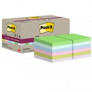 Cf 12pz blocco 70fg Post-it SuperSticky Green 47,6x47x6mm 622R-SS12COL pastello