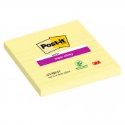 Blocco 70fg. Post-it  Super Sticky Giallo Canary 101x101mm a righe 675-SS3CY-EU