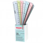 Barattolo da 24 righelli 20cm alluminio FROST COLOR Arda