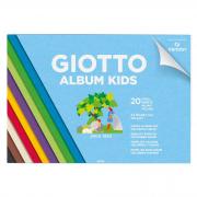 Album Kids Carta colorata 2+ f.to A4 120gr 20fg Giotto
