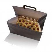 Scatola 200 Shoppers carta craft 32x22x24CM FLAT XLARGE avana