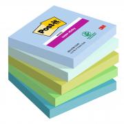 Cf. 5pz blocco 90fg. Post-it  Super Sticky 76x76mm 654-5SS-OAS Oasis