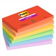 Cf. 6pz blocco 90foglietti Post-it  Super Sticky 76x127mm 655-6SS-PLAY Playful