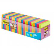 VALUE PACK 21+3 BLOCCO 90fg Post-it  Super Sticky colori assortiti 76x76mm
