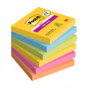 Valuepack 4+2 Post-it  Super Sticky Carnival, 76x76 mm, 90fogl/blocco
