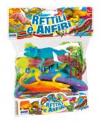 BUSTA RETTILI E ANFIBI 4 PEZZI COLORI FANTASY - 11547