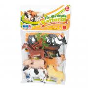 Set Busta 6 Animali della Fattoria in Plastica - 9276