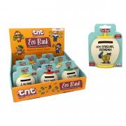 1 Salvadanaio TnT Eco Bank 9 cm in Fibra di Bambù - 92033