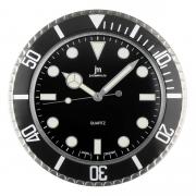 Orologio Da Parete Diver Style al Quarzo D.34 cm Acciaio Nero Lowell - 14936