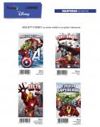 ATB04 - B. COMPLEANNO AVENGERS METAL C/GLITTER (12PZ)
