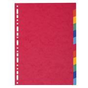 SEPARATORE A4 A 12 TACCHE in CARTONCINO RICICLATO 220gr