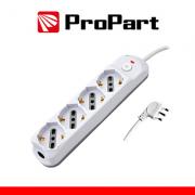 Multipresa 4pos bipasso/schuko + interrutt nuovo modello spina 16A
