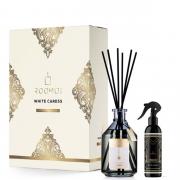 COFANETTO REGALO PROFUMATORE ROOMOI 200 ml WHITE CARESS + HOME SPRAY 100 ml