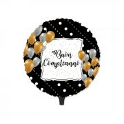 10 Palloncini Mylar 18\" - 45 cm Buon Compleanno Prestige